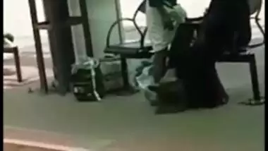 Hot Paki aunty cock stroking session and handjob outdoor, Desi sex mms leak