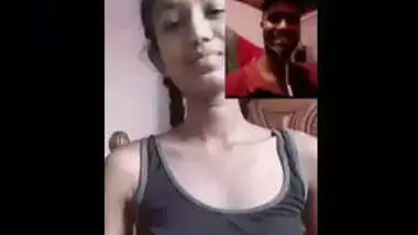 Desi Hot College Girl Showing Boobs on vc