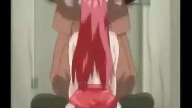 Redhead Secretary Gets Analled