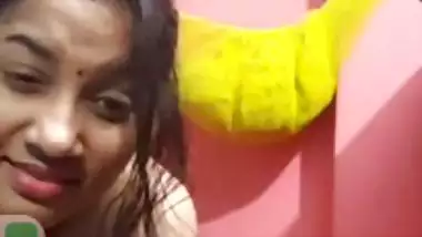 Beautiful Bengali boudi removing blouse and boobs show